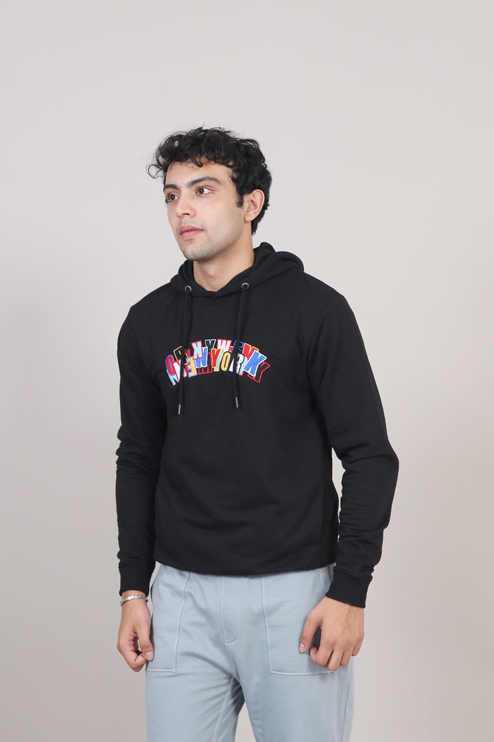 Embroided Pullover Hoodie