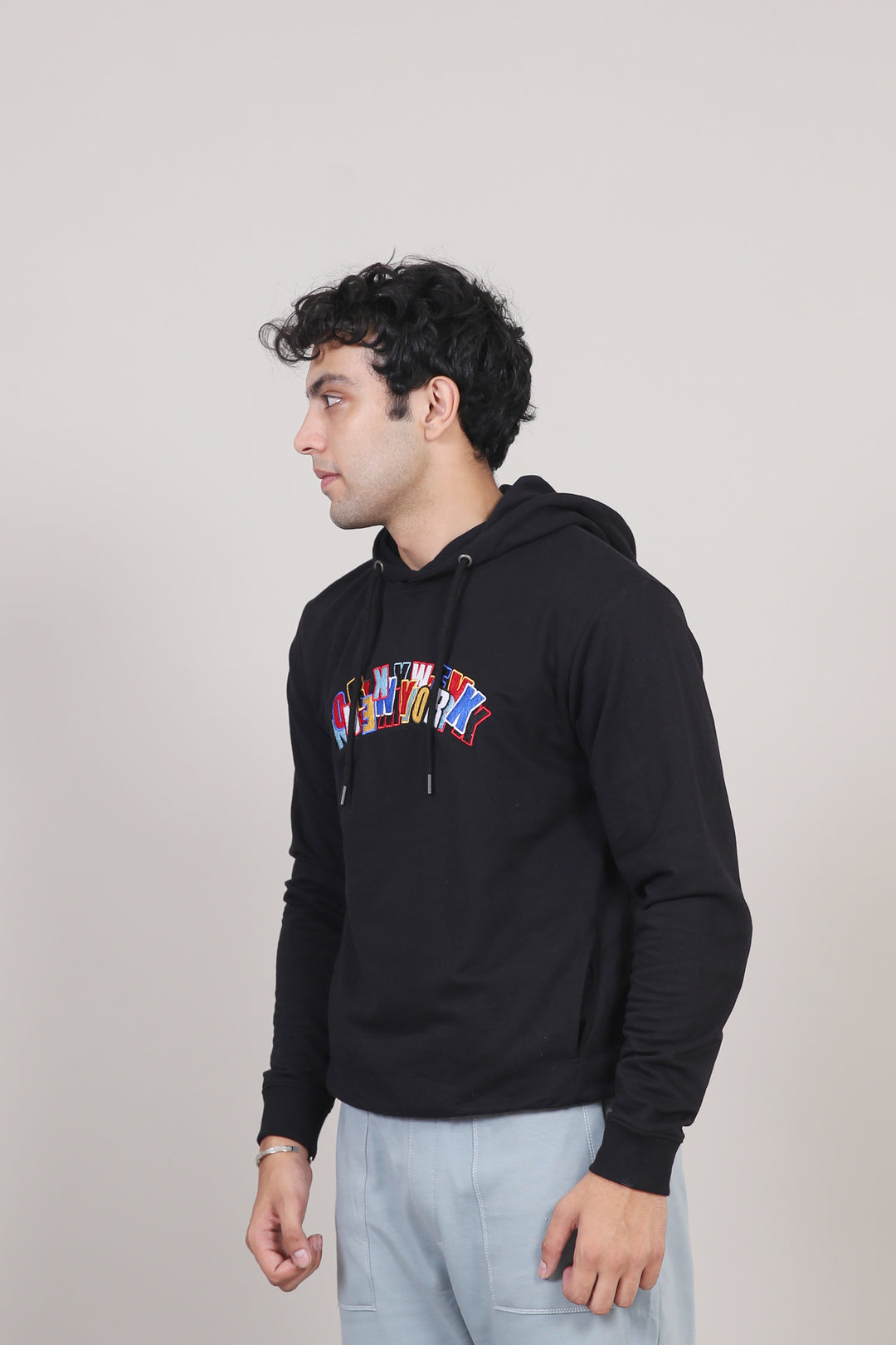 Embroided Pullover Hoodie