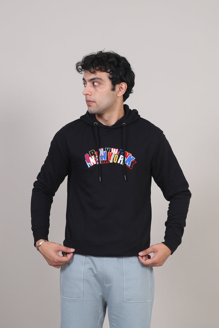 Embroided Pullover Hoodie