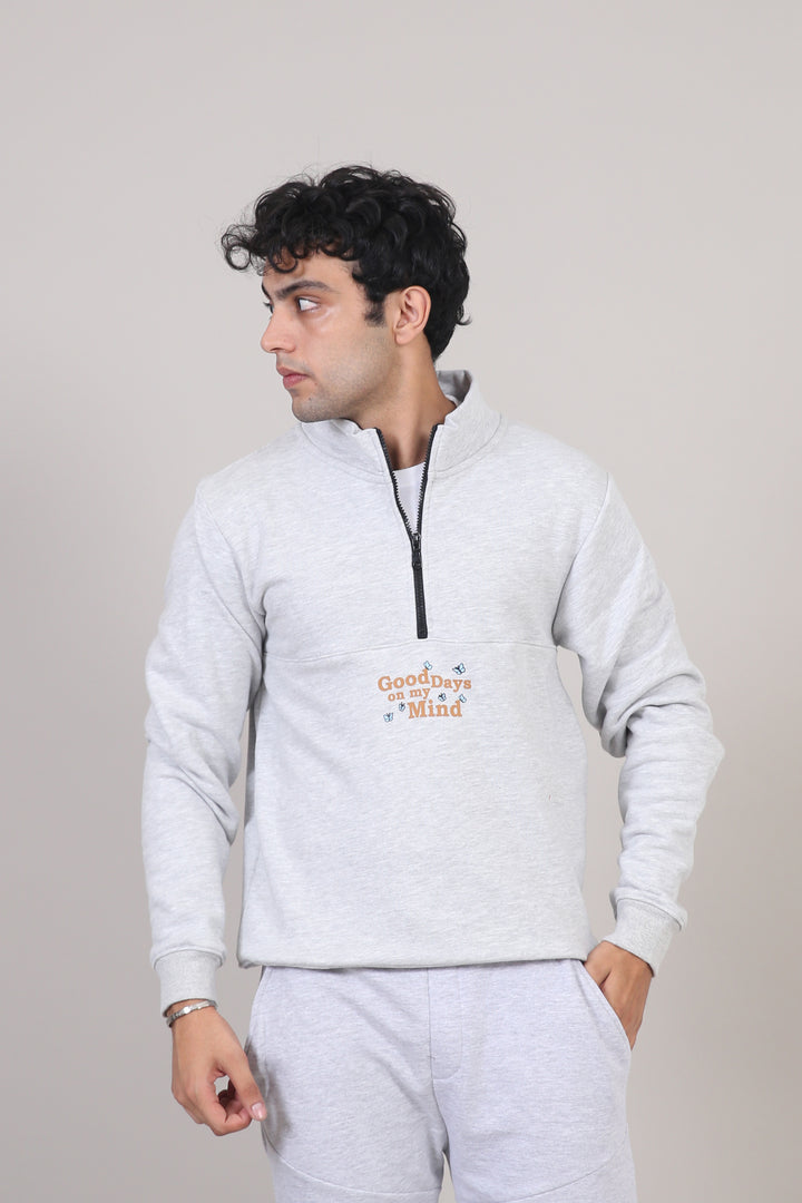 Quarter Zip Mock Neck