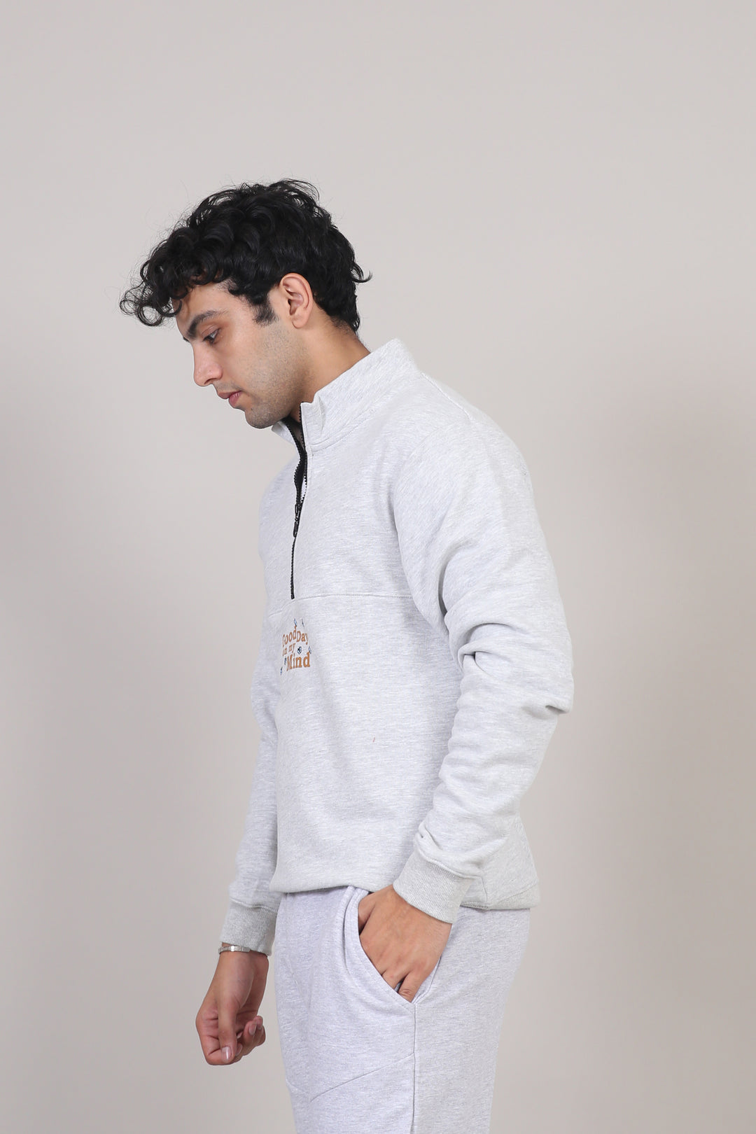 Quarter Zip Mock Neck