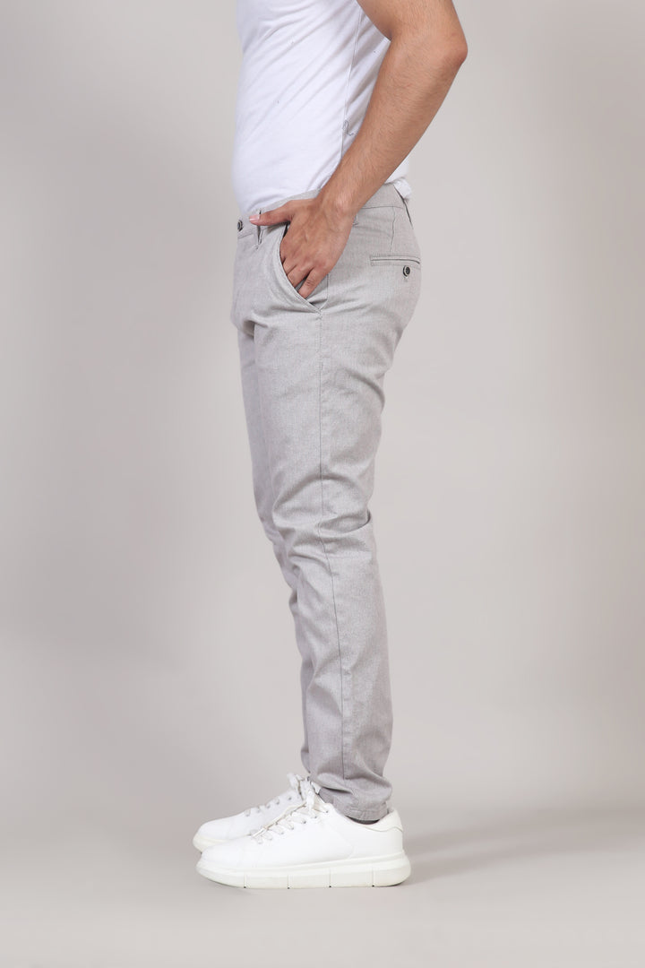 Self Textured Cotton Chinos