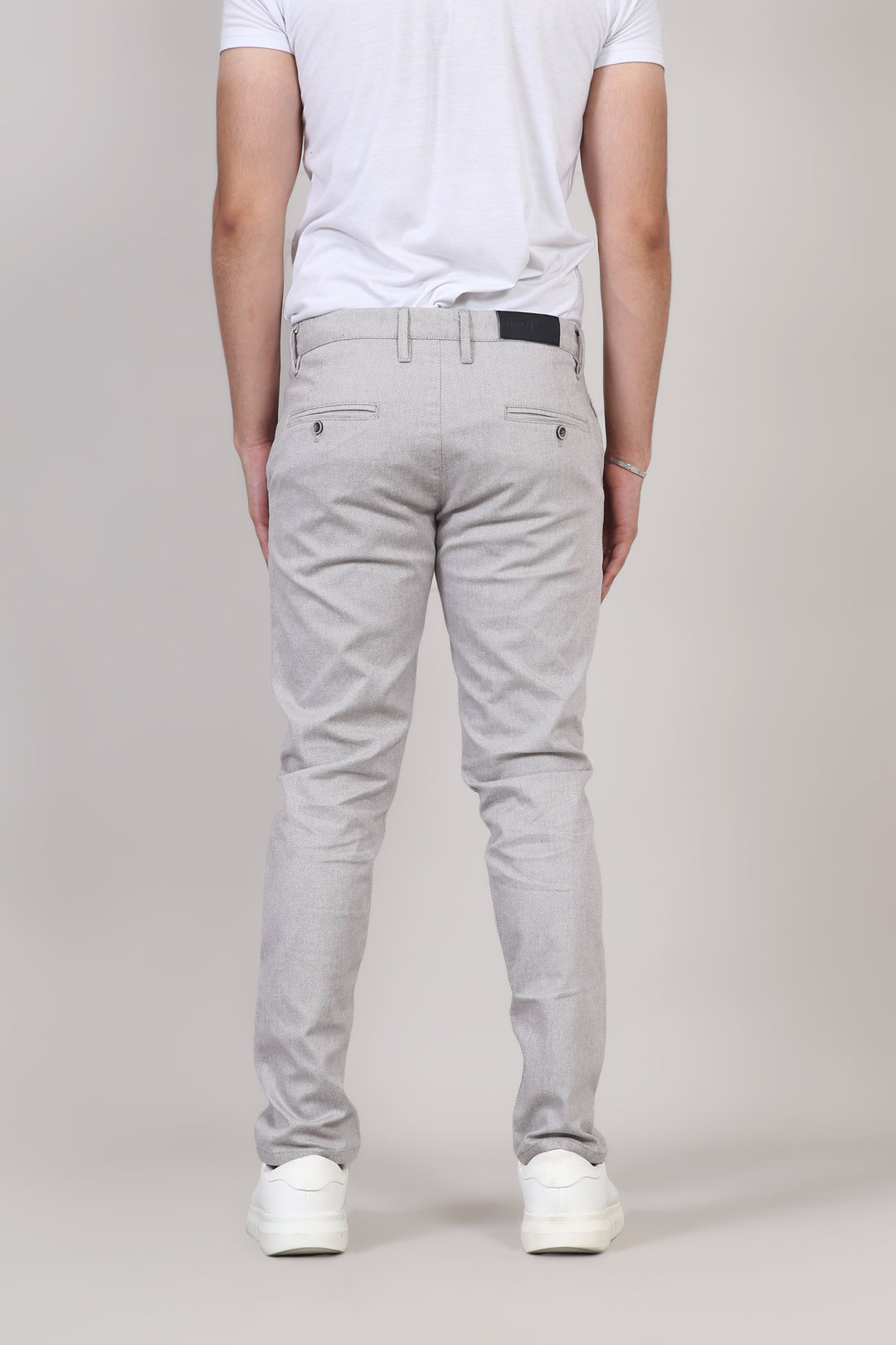 Self Textured Cotton Chinos