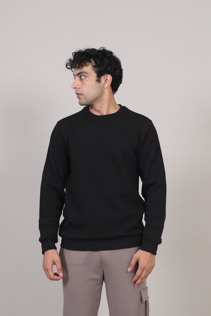 Textured Jacquard Sweatshirt