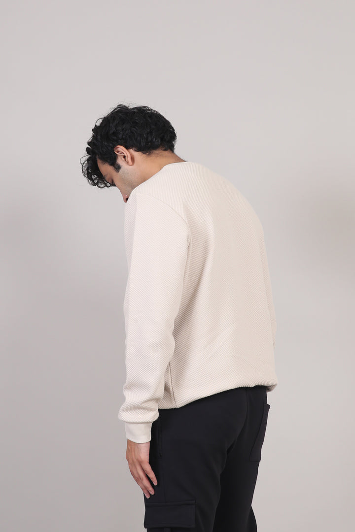 Textured Jacquard Sweatshirt