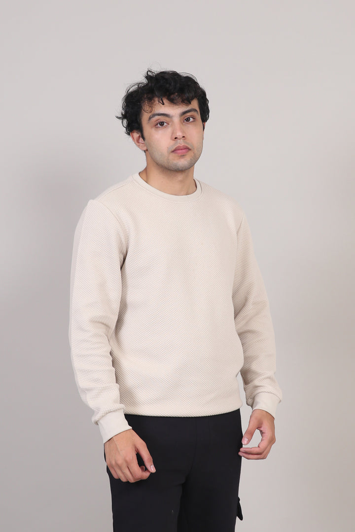 Textured Jacquard Sweatshirt