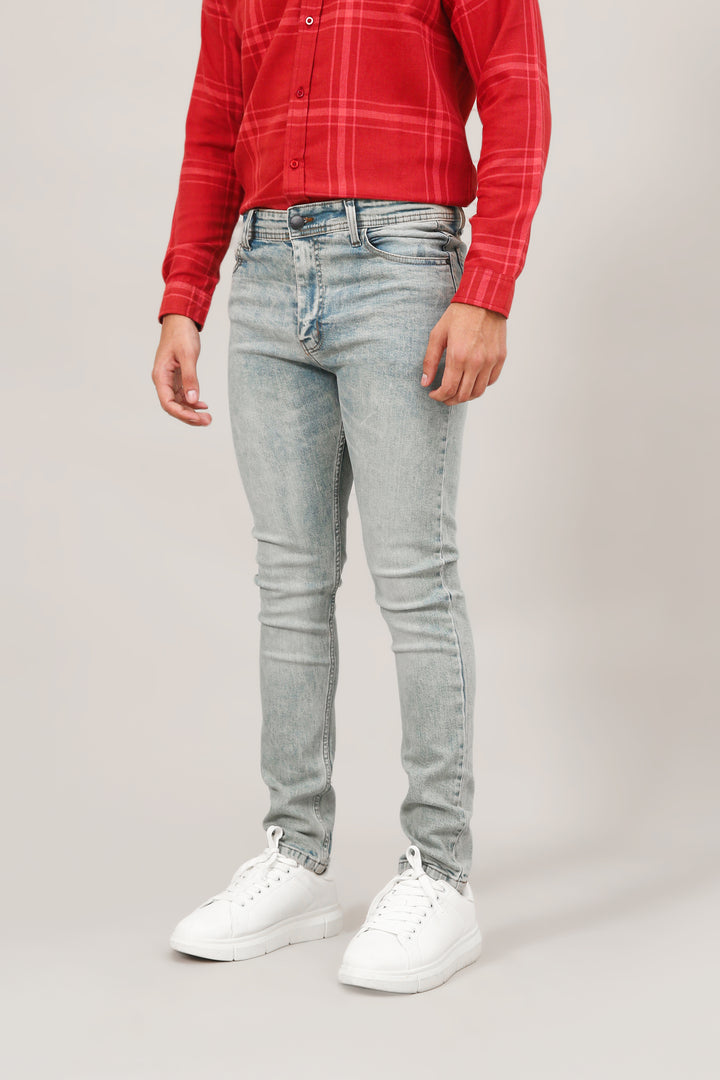 Stone Washed Denim Jeans