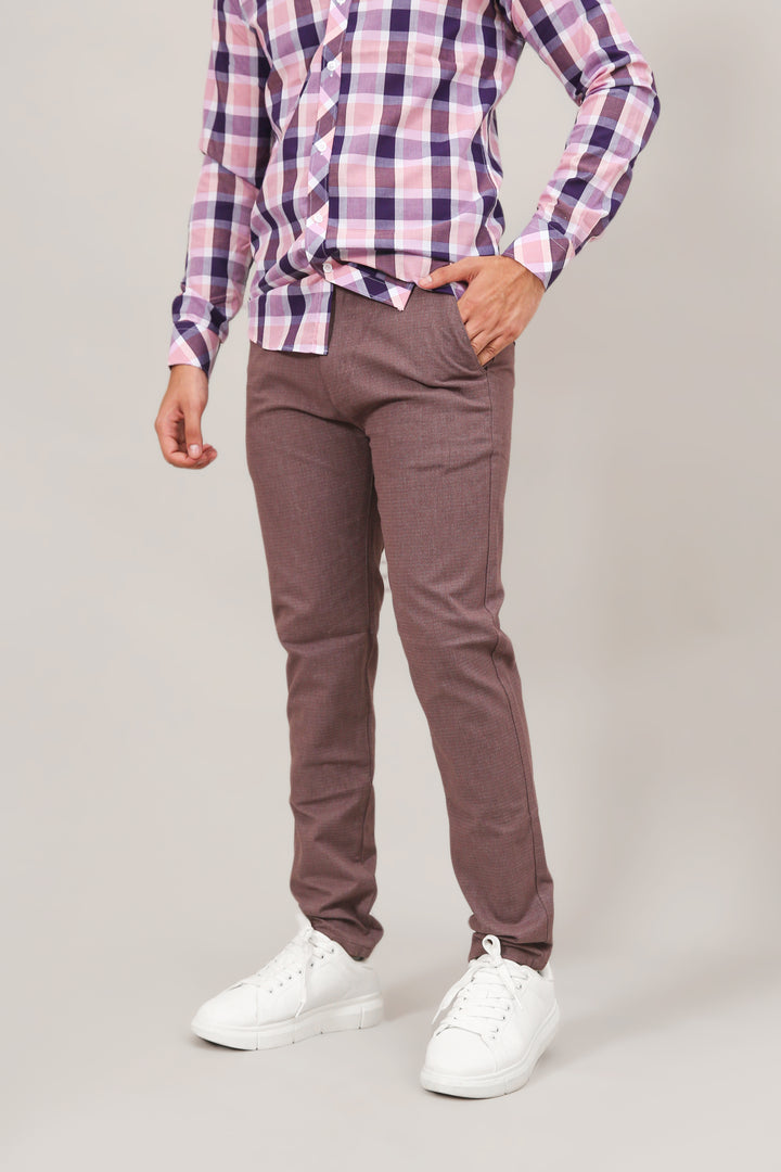 Textured Cotton Chinos