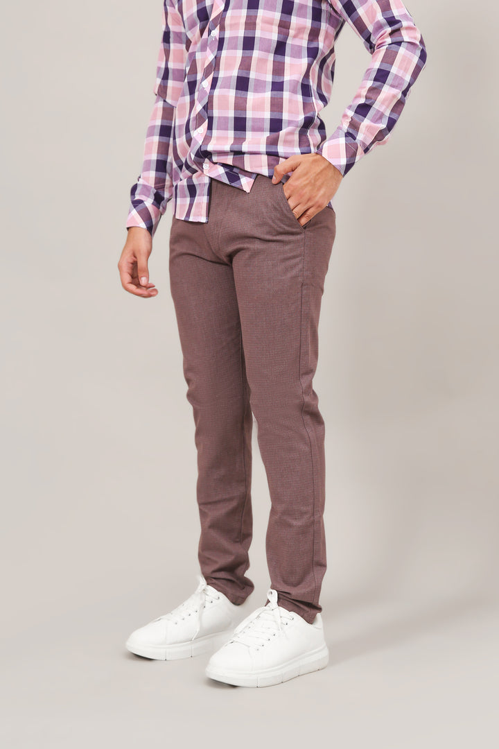 Textured Cotton Chinos