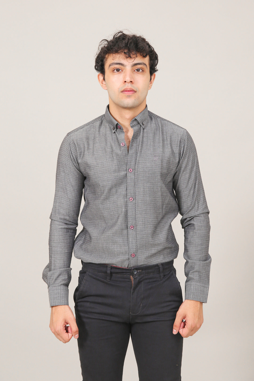 Textured Semi Formal Shirt