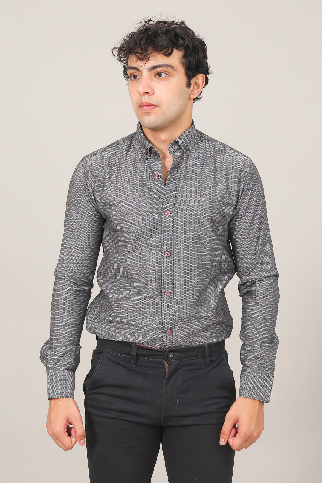 Textured Semi Formal Shirt