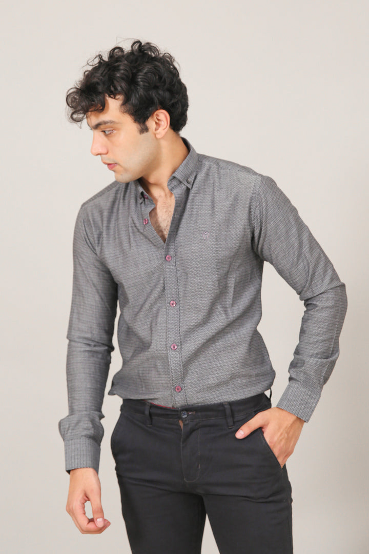 Textured Semi Formal Shirt