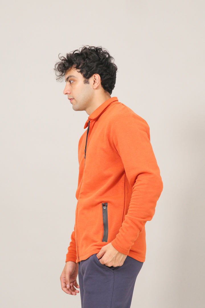 Collar Poppy Orange Fleece Upper