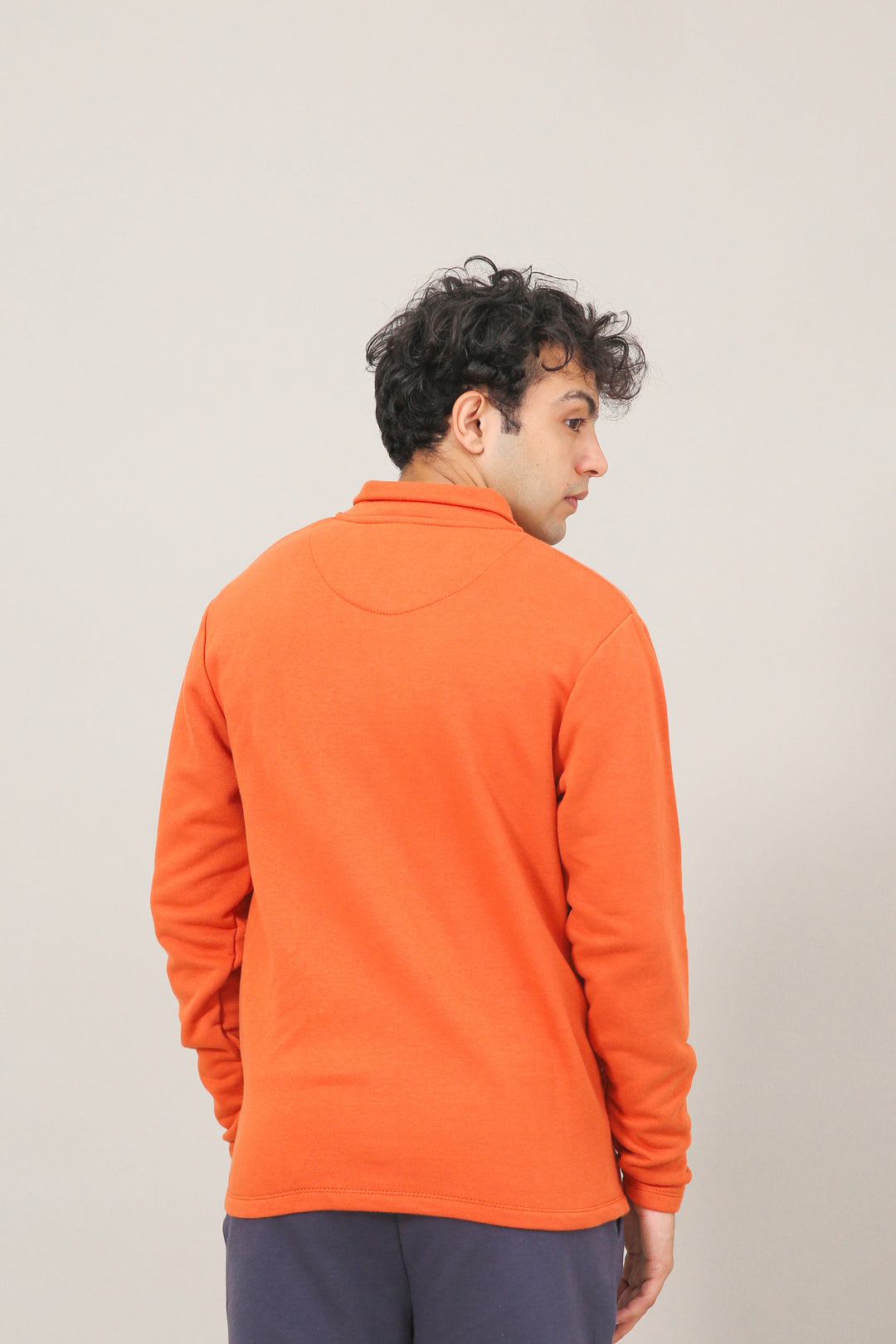 Collar Poppy Orange Fleece Upper