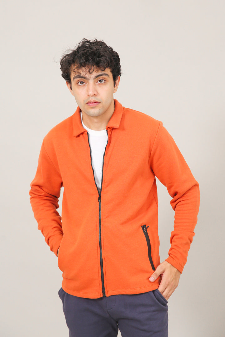 Collar Poppy Orange Fleece Upper