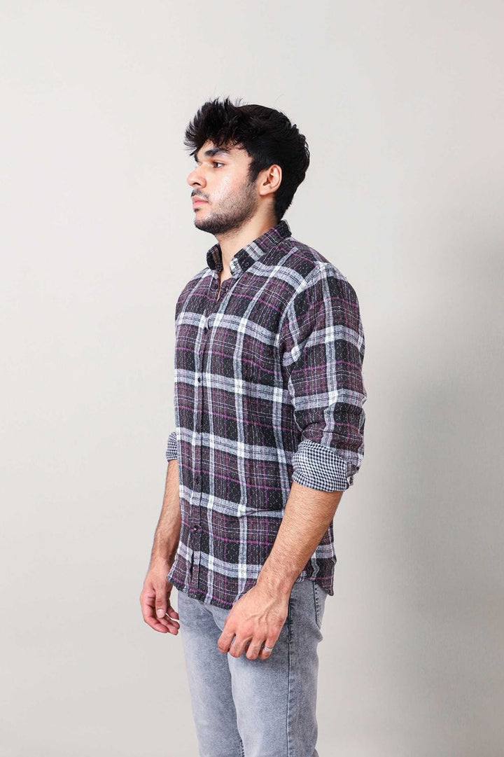 DOUBLE SIDE CHECKERED SHIRT