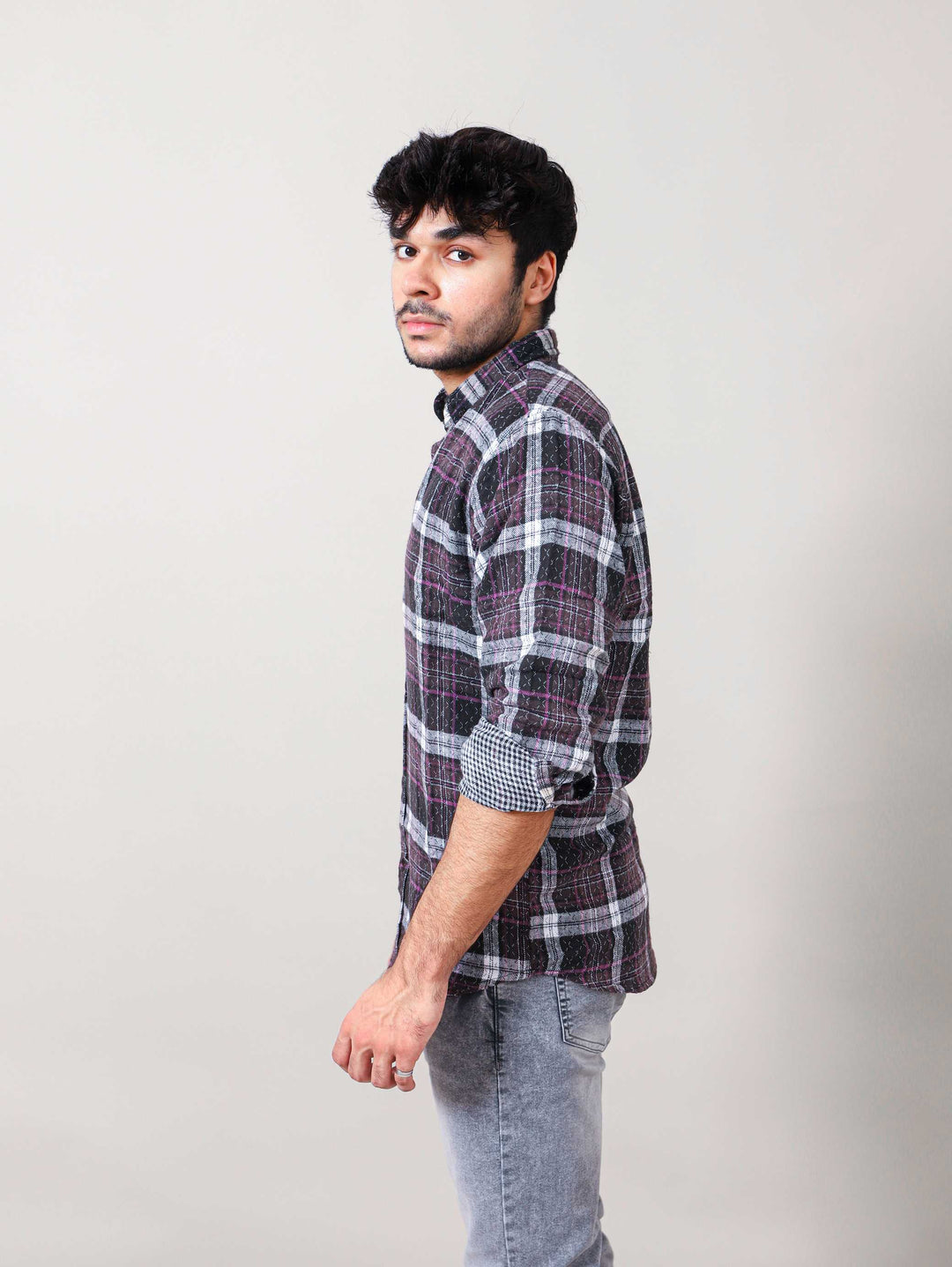 DOUBLE SIDE CHECKERED SHIRT