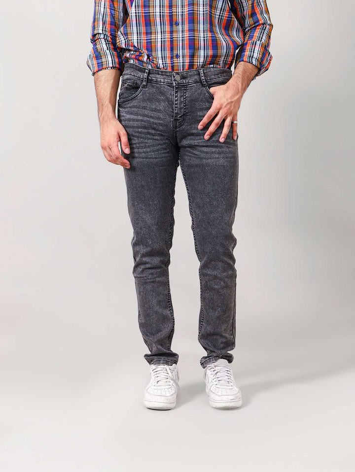 Skinny Fit Charcoal Stretchable Jeans