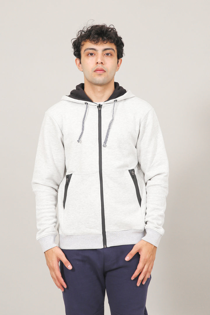 Zipper Fleece Hoodie