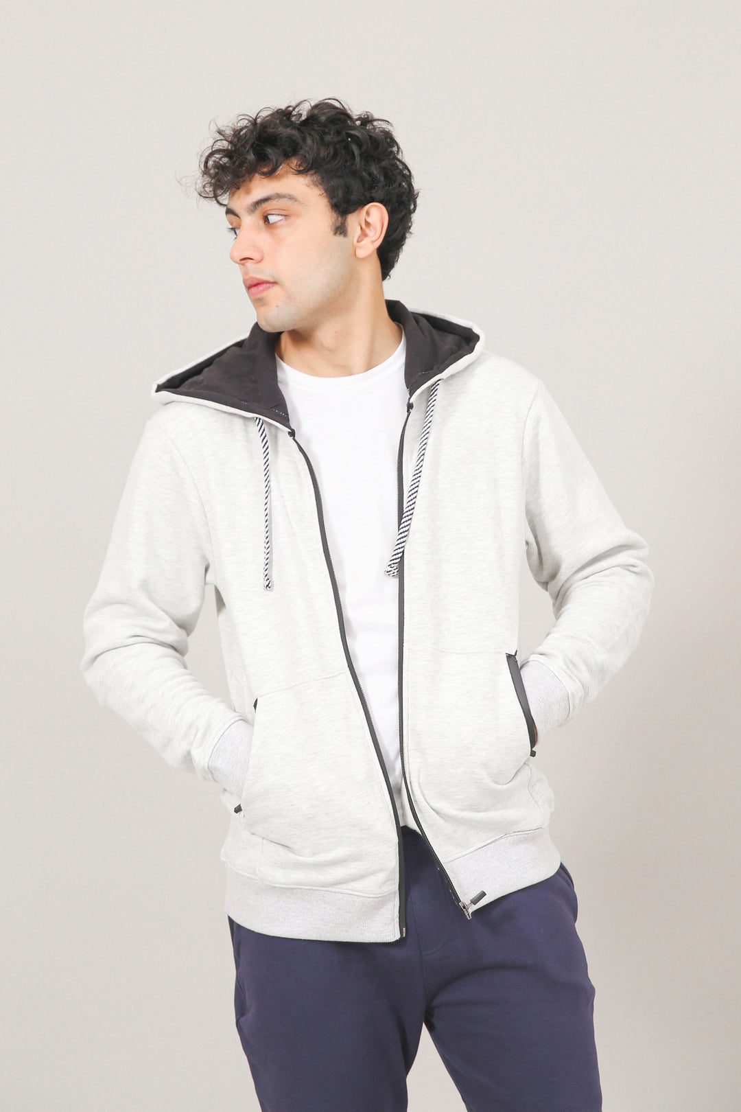 Zipper Fleece Hoodie