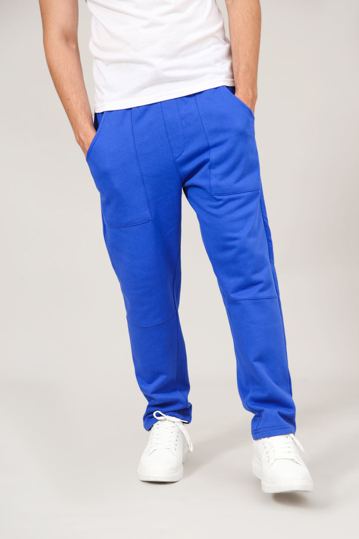 Straight Fit Panel Knit Trouser