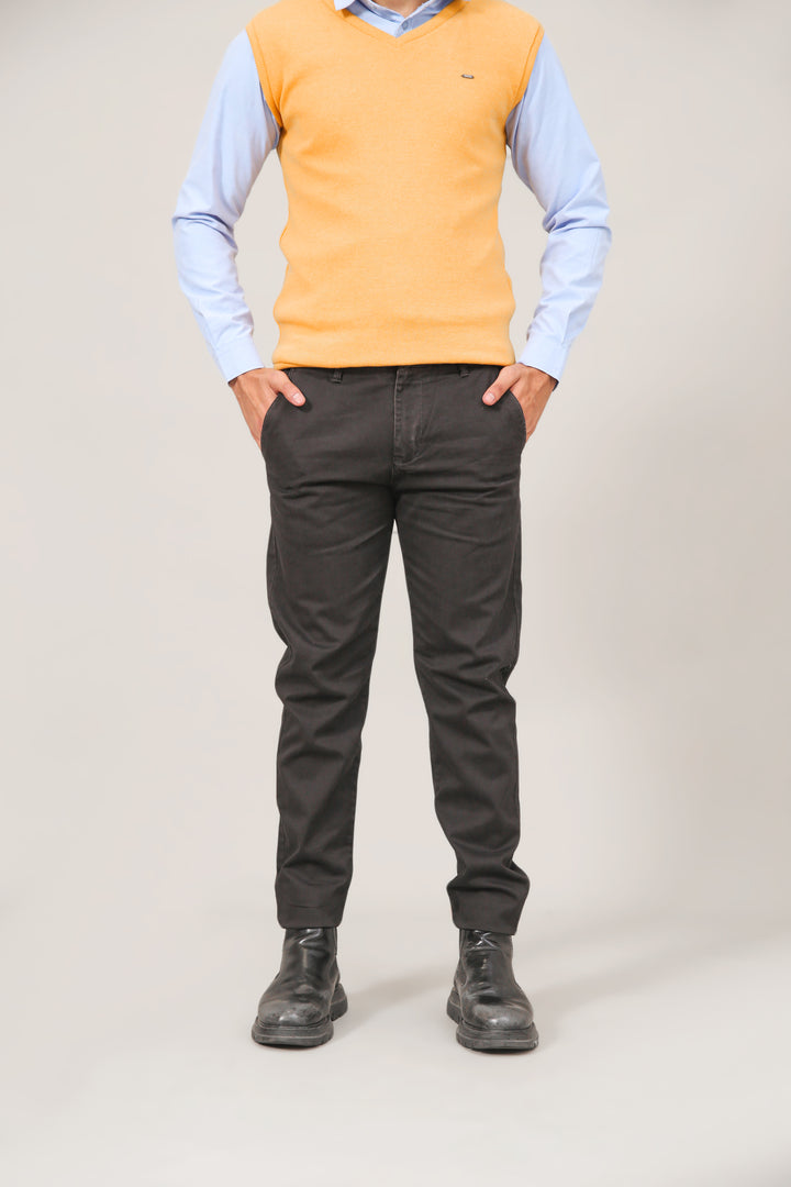 Textured Cotton Chinos