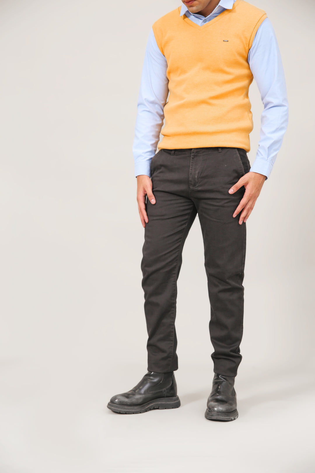 Textured Cotton Chinos