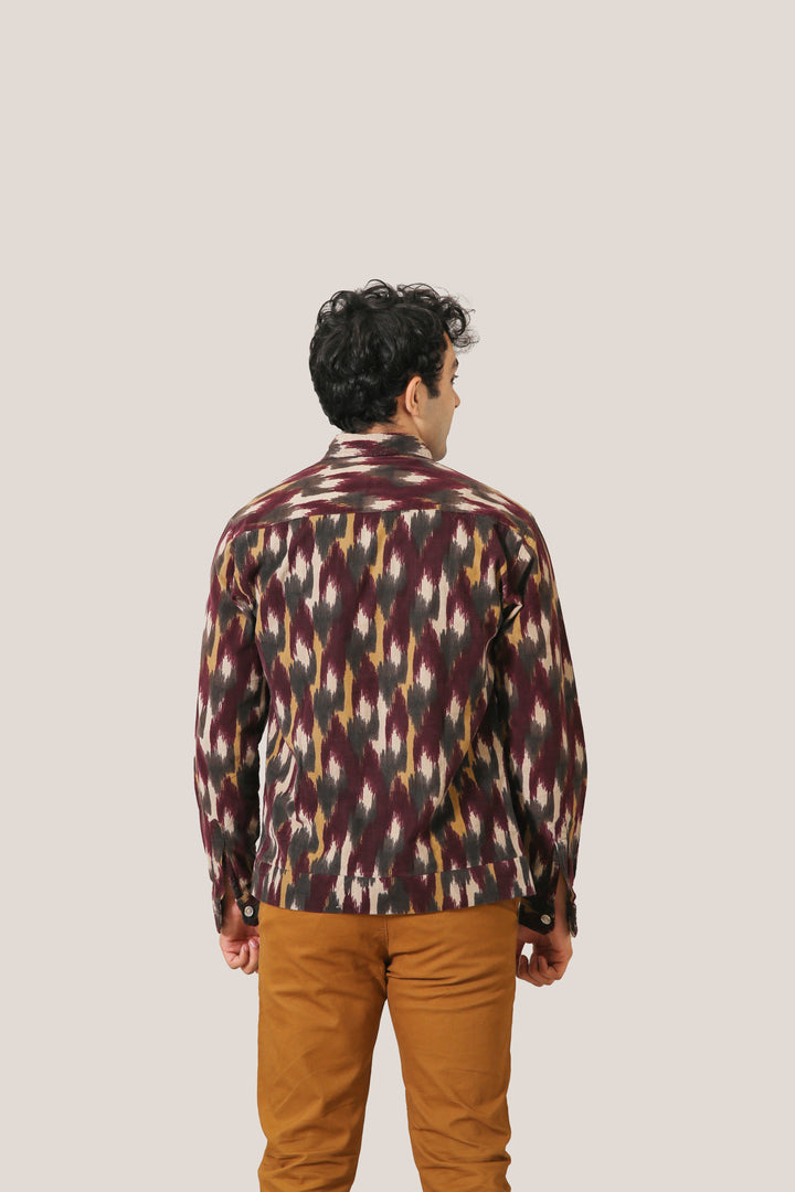 Printed corduroy Over Shirt