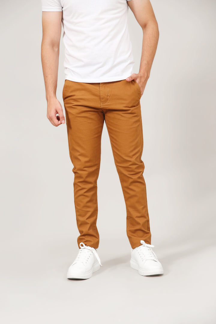 Cross Pocket Cotton Chinos