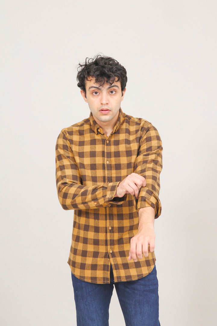 Checkered Heavy Flannel Shirt