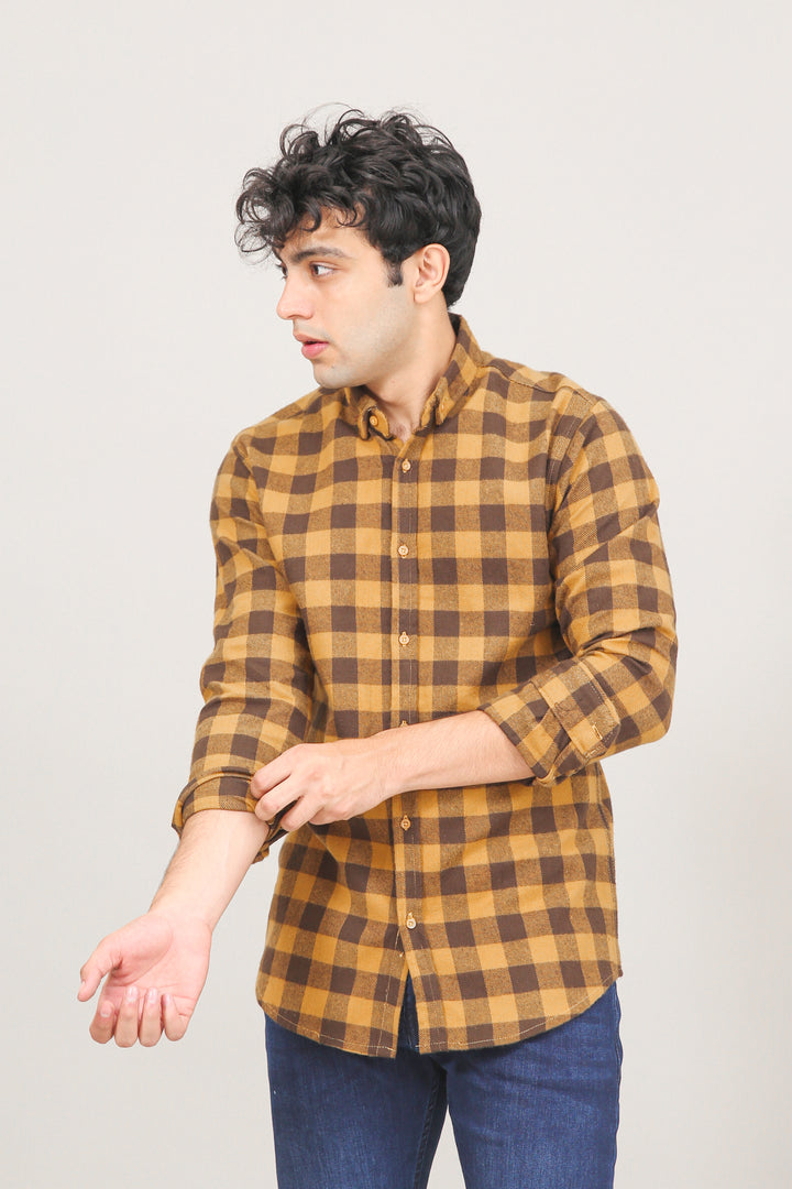 Checkered Heavy Flannel Shirt