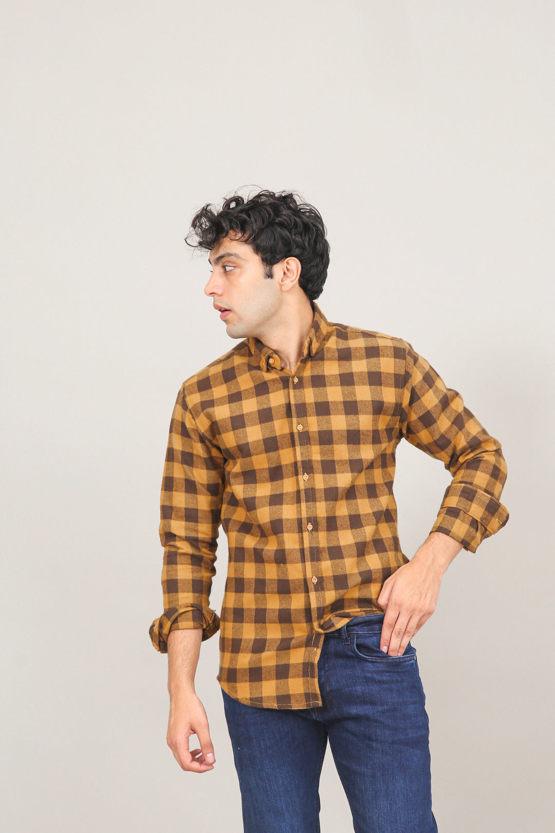 Checkered Heavy Flannel Shirt