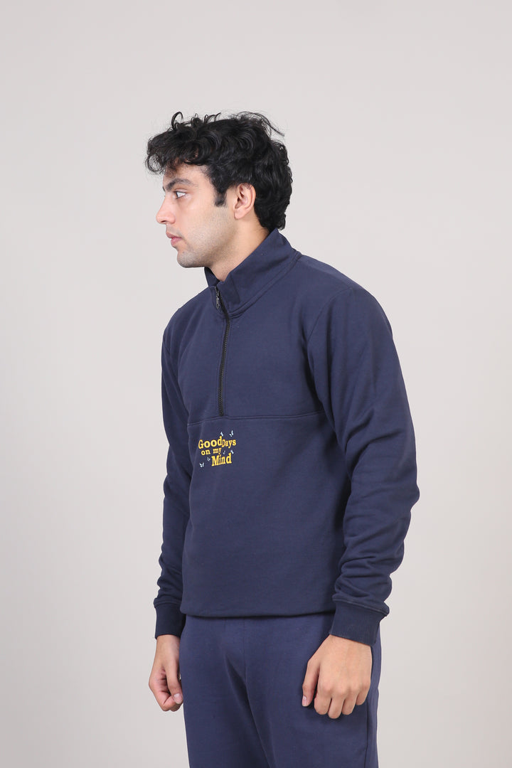 Quarter Zip Mock Neck