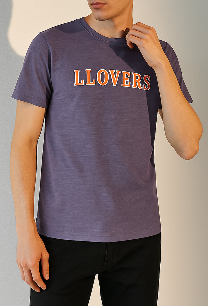 Slub Jersey Printed T-Shirt