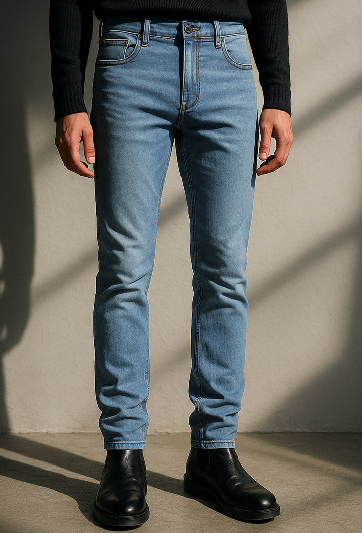 Slim Fit Grey Denim Jeans