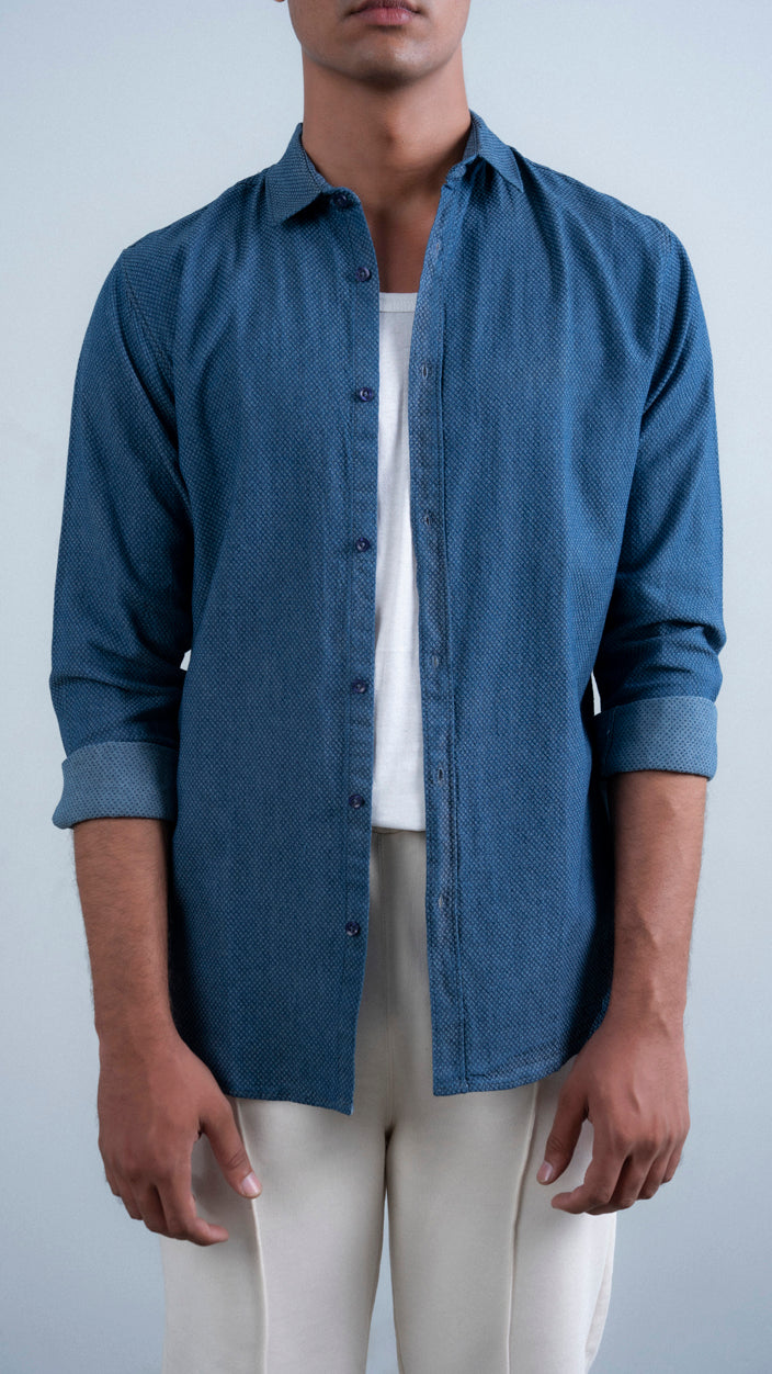 Denim Weaved Shirt