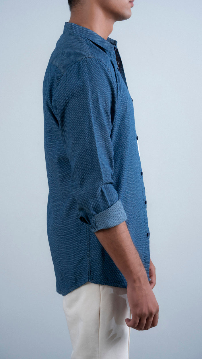 Denim Weaved Shirt
