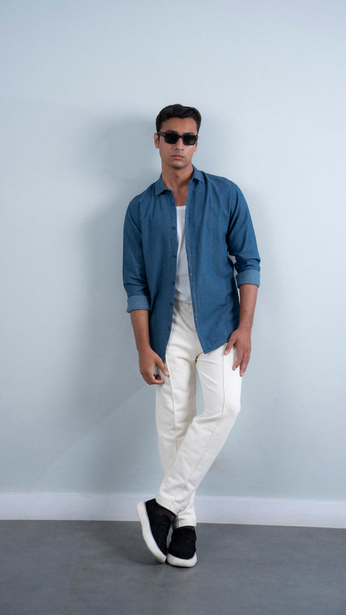 Denim Weaved Shirt