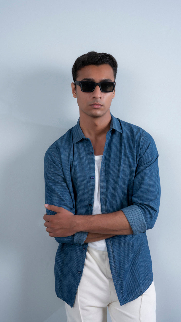 Denim Weaved Shirt