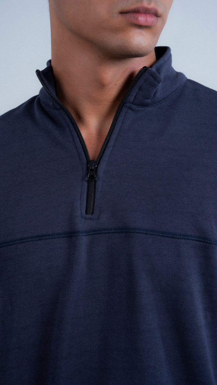 Half Mock Neck Zipper