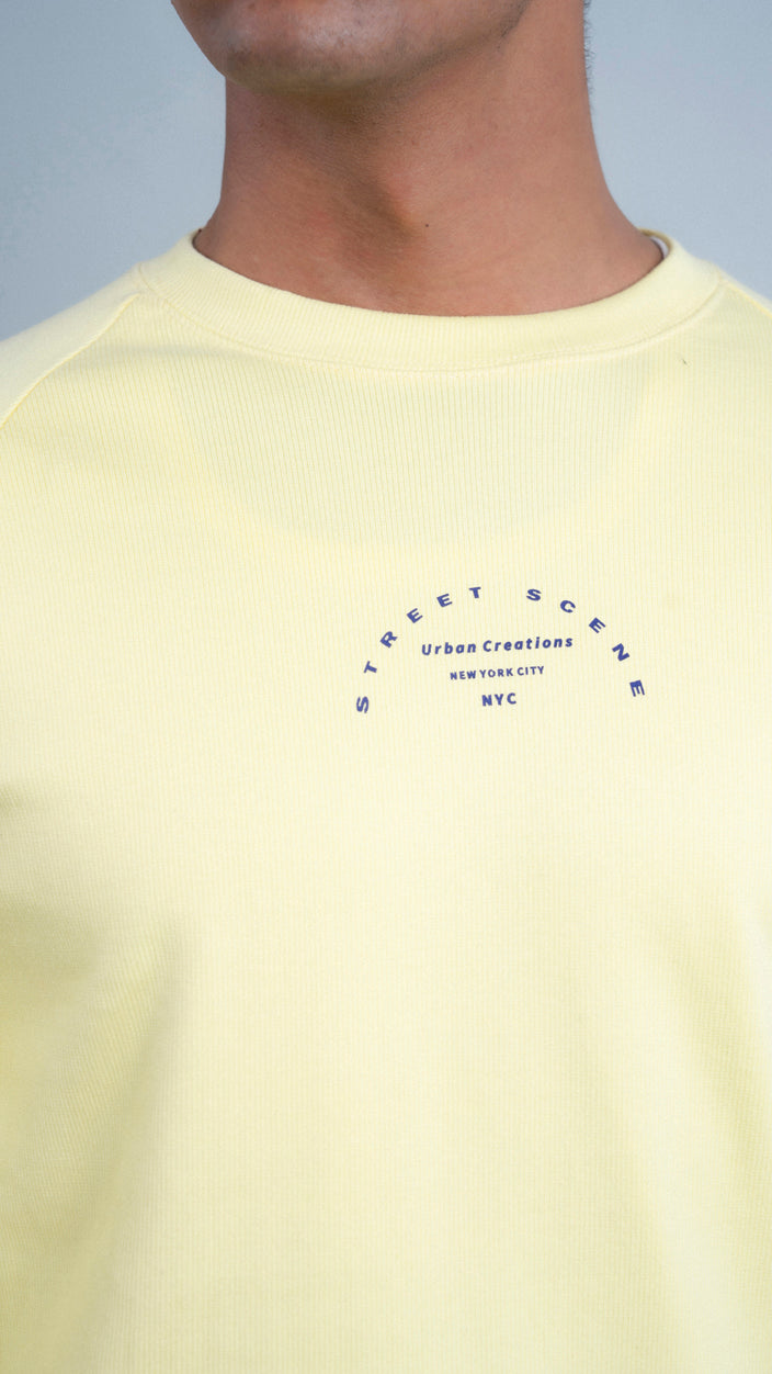 Ribbed Printed Sweat