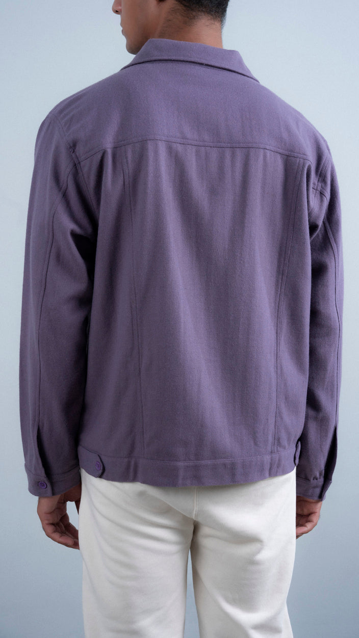 Jacket Style Woollen Over Shirt