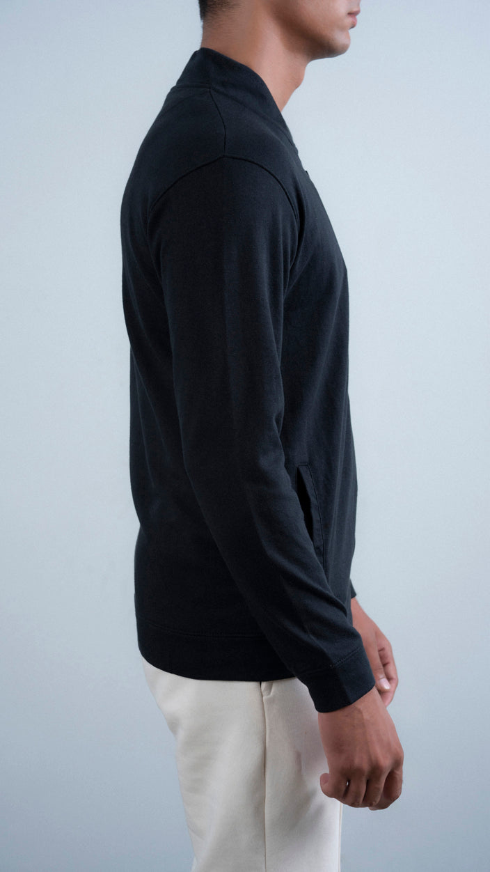 Basic Logo Bomber Zipper
