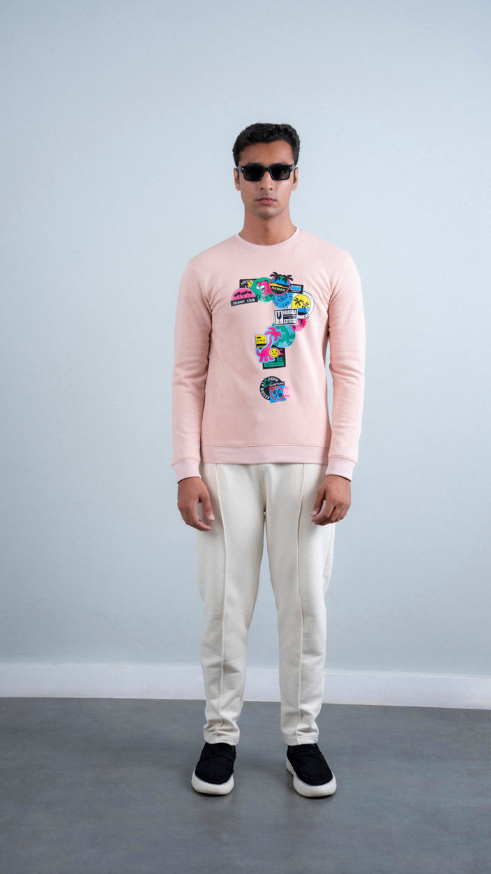 Printed Fleece Sweatshirt