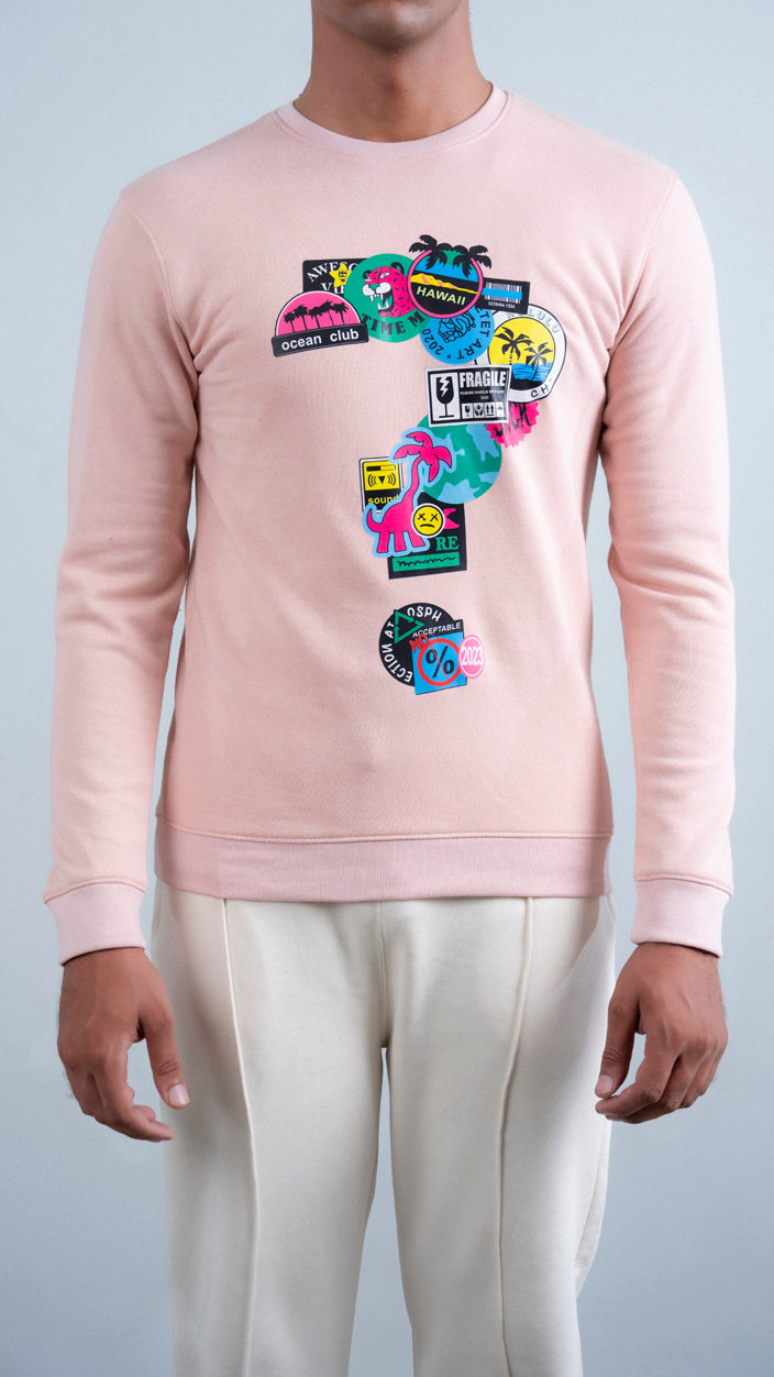 Printed Fleece Sweatshirt