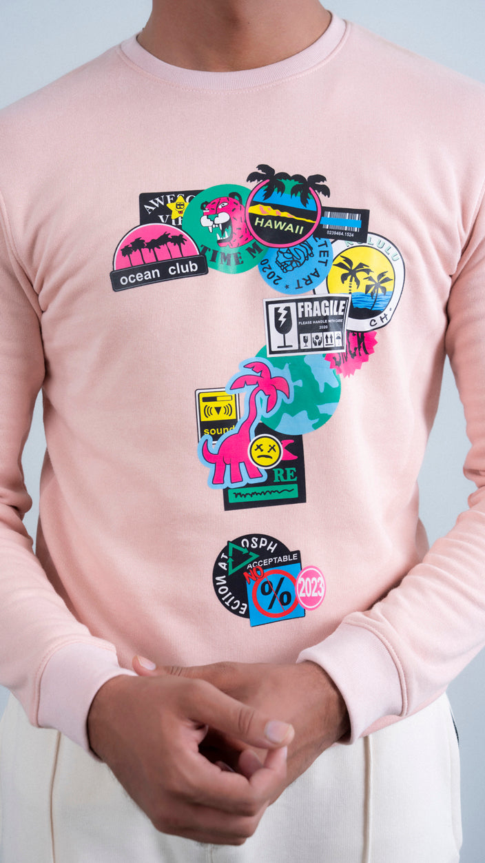 Printed Fleece Sweatshirt