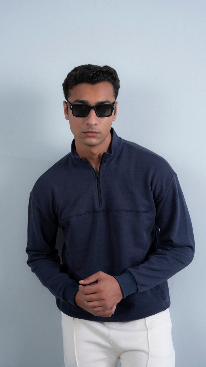 Half Mock Neck Zipper