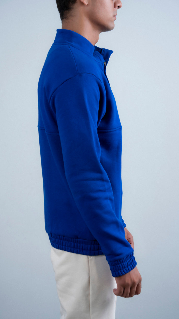 Button Up Mock Neck