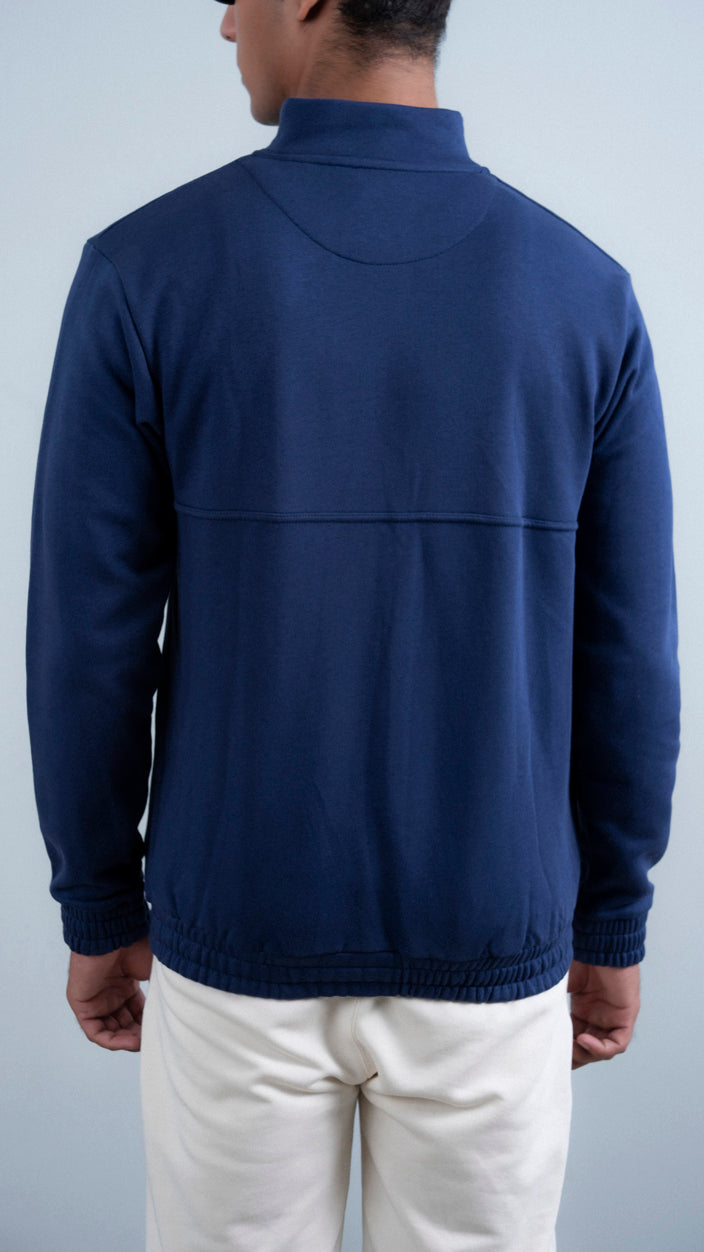 Button Up Mock Neck