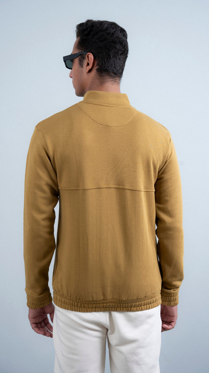 Button Up Mock Neck